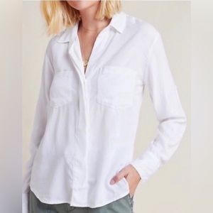 Cloth & Stone White Button Down Top